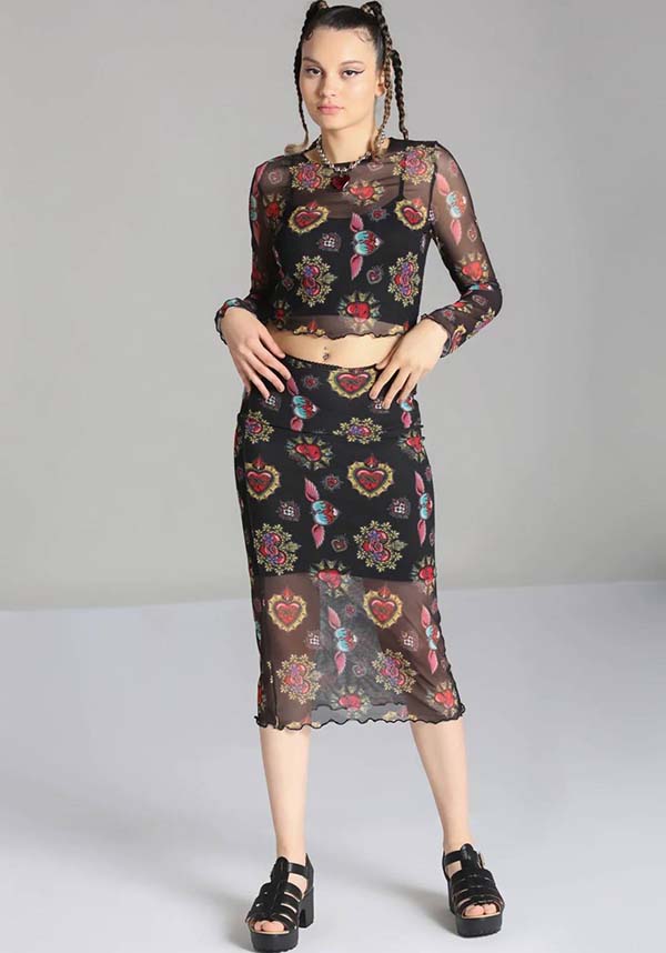 Amias | MESH SKIRT**
