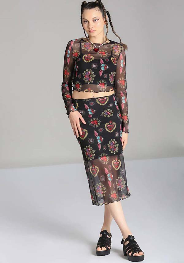 Amias | MESH SKIRT**