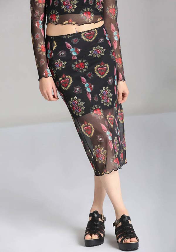Amias | MESH SKIRT**