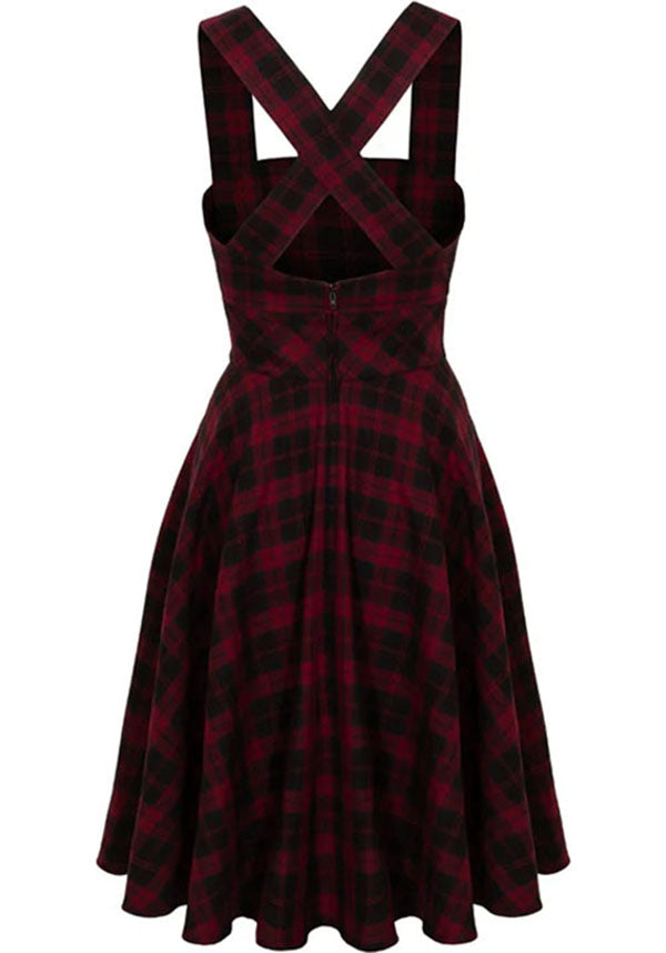 Carmina [Burgundy] | PINAFORE DRESS