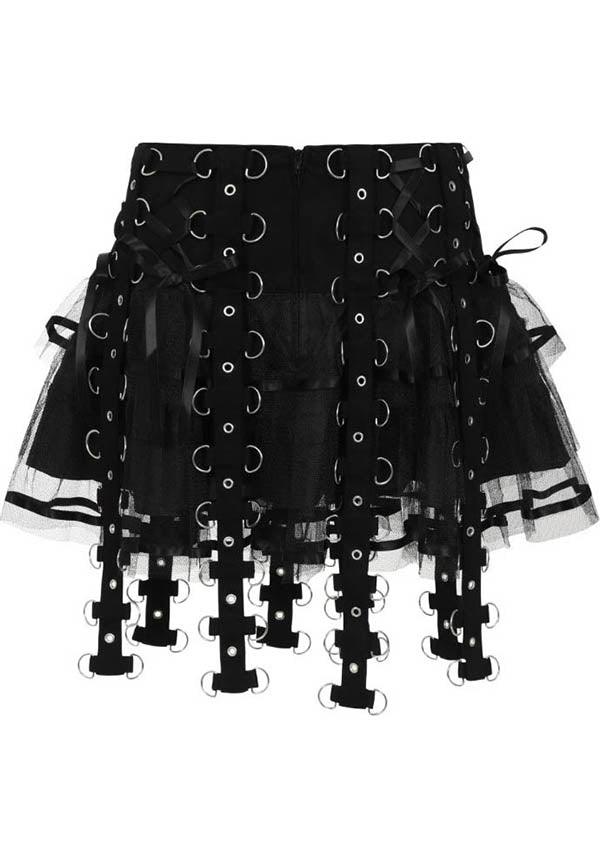 Chai [Black] | MINI SKIRT - Beserk - all, all clothing, all ladies, all ladies clothing, black, clickfrenzy15-2023, clothing, dec21, discountapp, edgy, emo, fp, goth, gothic, HB14000001501, hell bunny, ladies, ladies clothing, ladies skirt, mini skirt, plus, plus size, popsoda, punk, R121221, scene, short skirt, skirt, womens skirt