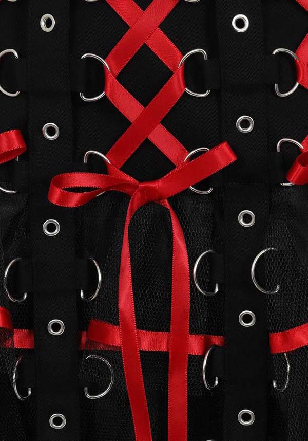 Chai [Black/Red] | MINI SKIRT