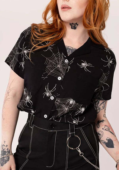 Hell Bunny Grungy Spider 40s Paita Musta main image 1