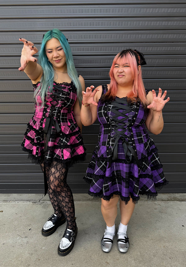 Harley Tartan [Purple] | DRESS