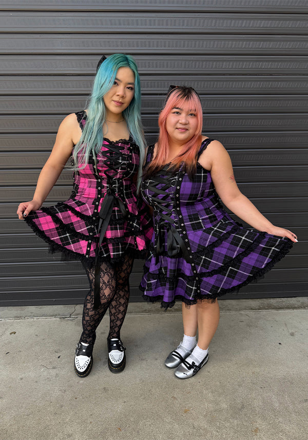 Harley Tartan [Purple] | DRESS