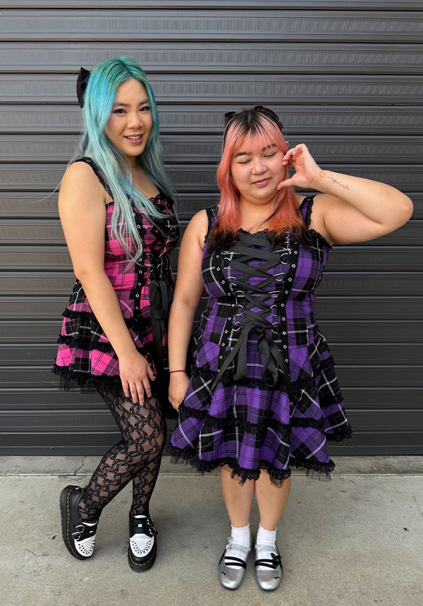 Harley Tartan [Purple] | DRESS