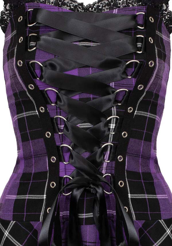 Harley Tartan [Purple] | DRESS