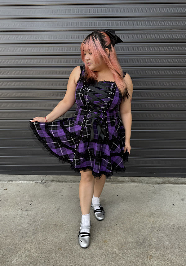 Harley Tartan [Purple] | DRESS