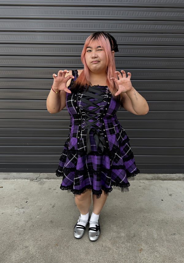 Harley Tartan [Purple] | DRESS
