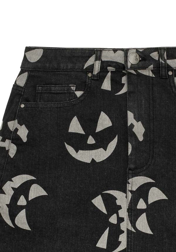 Jack-O-Lantern [Black] | SKIRT**