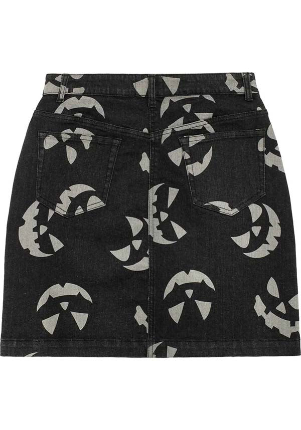 Jack-O-Lantern [Black] | SKIRT**