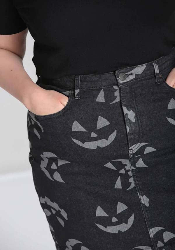 Jack-O-Lantern [Black] | SKIRT**