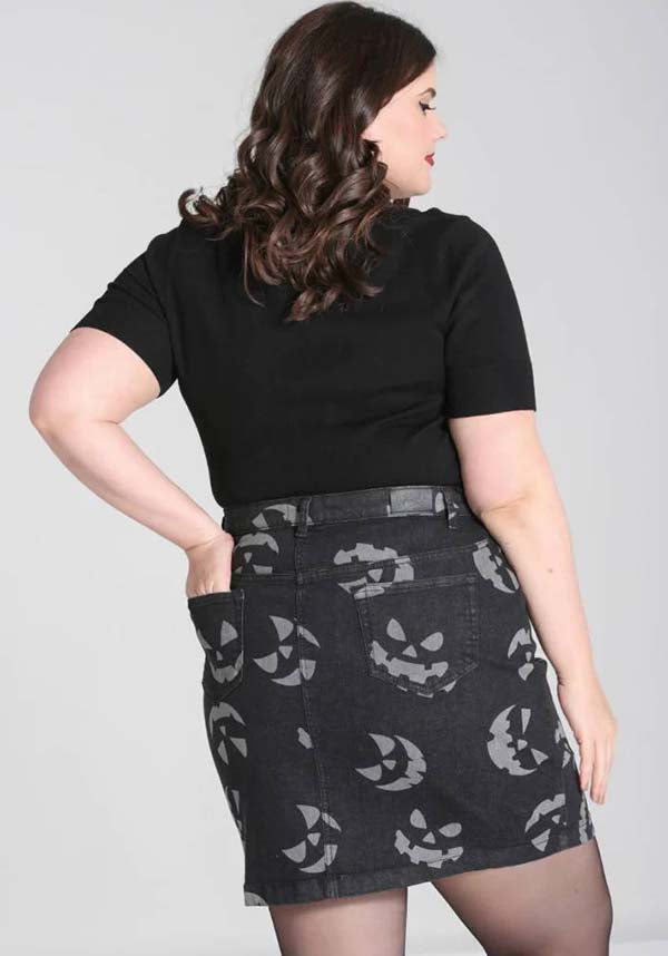 Jack-O-Lantern [Black] | SKIRT**