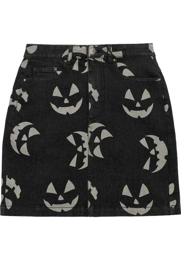 Jack-O-Lantern [Black] | SKIRT**