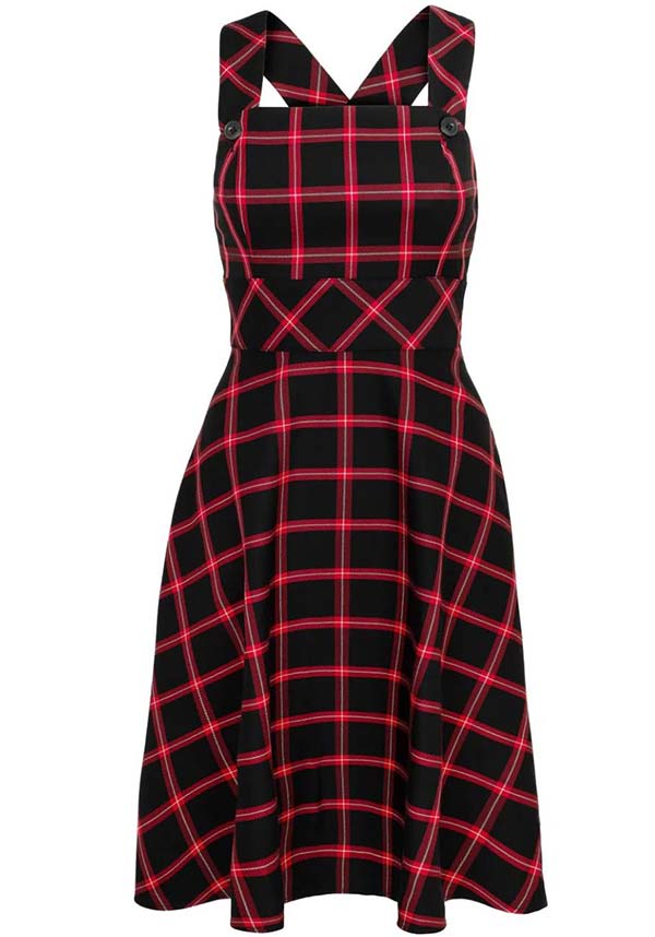 Hell Bunny | Janine Pinafore Dress | BESERK Australia
