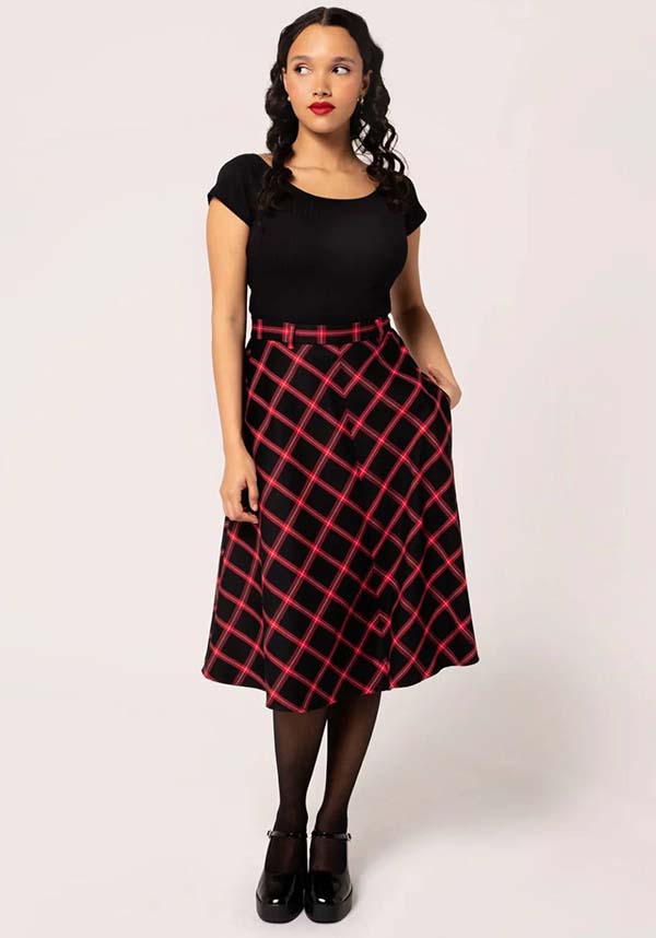 Janine [Black/Red] | SKIRT*