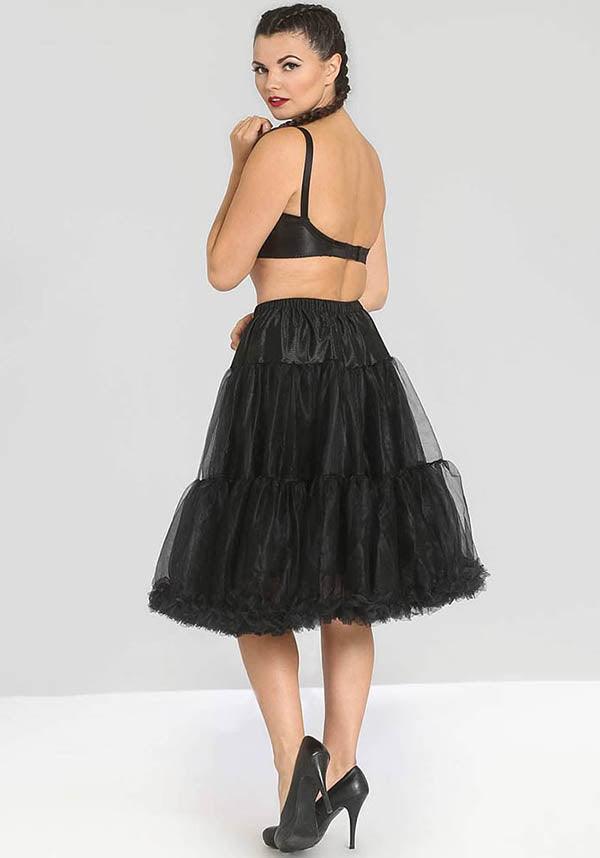 Polly [Black] | PETTICOAT - Beserk - all, all clothing, all ladies, all ladies clothing, black, christmas clothing, circle skirt, clickfrenzy15-2023, clothing, cosplay, costume, discountapp, fp, halloween, halloween costume, hell bunny, hosiery, ladies clothing, ladies skirt, midi skirt, oct20, petticoat, plus size, popsoda, R131020, renaissance, rockabilly, skirt, vintage, women, womens skirt