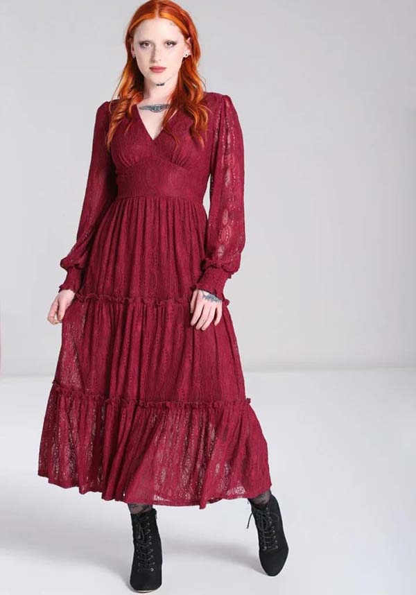 Rhea [Burgundy] | DRESS