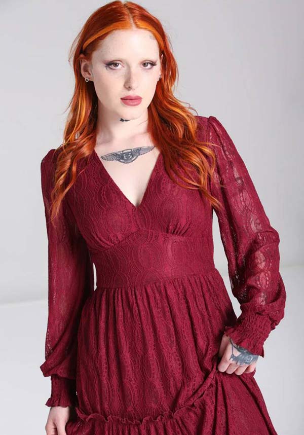 Rhea [Burgundy] | DRESS