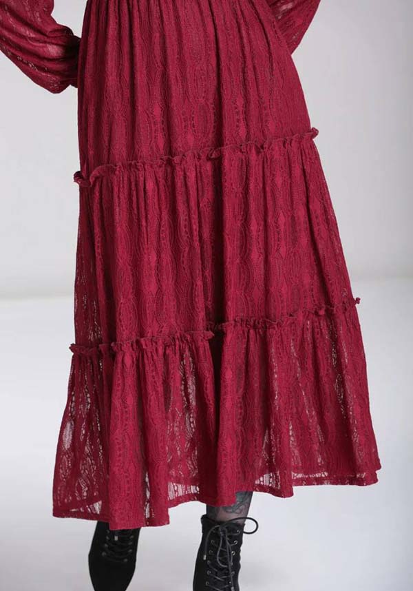 Rhea [Burgundy] | DRESS