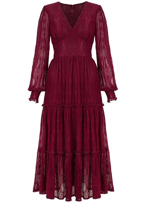 Rhea [Burgundy] | DRESS