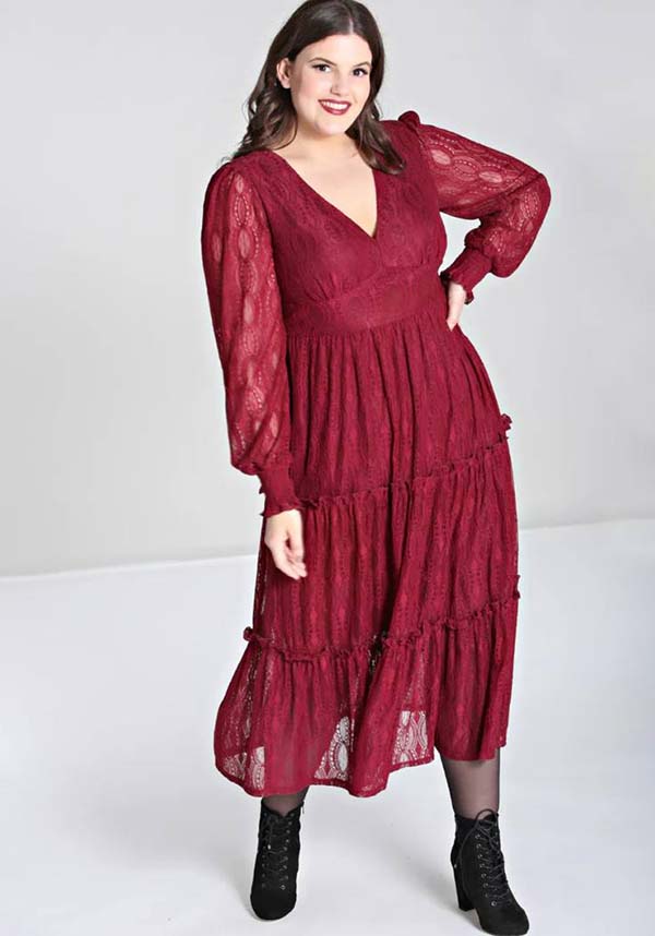 Rhea [Burgundy] | DRESS