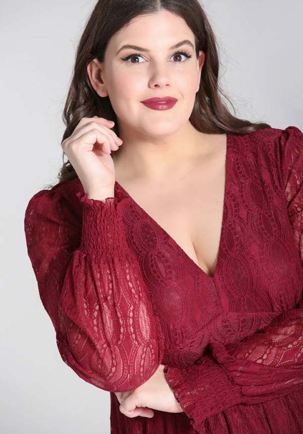 Rhea [Burgundy] | DRESS