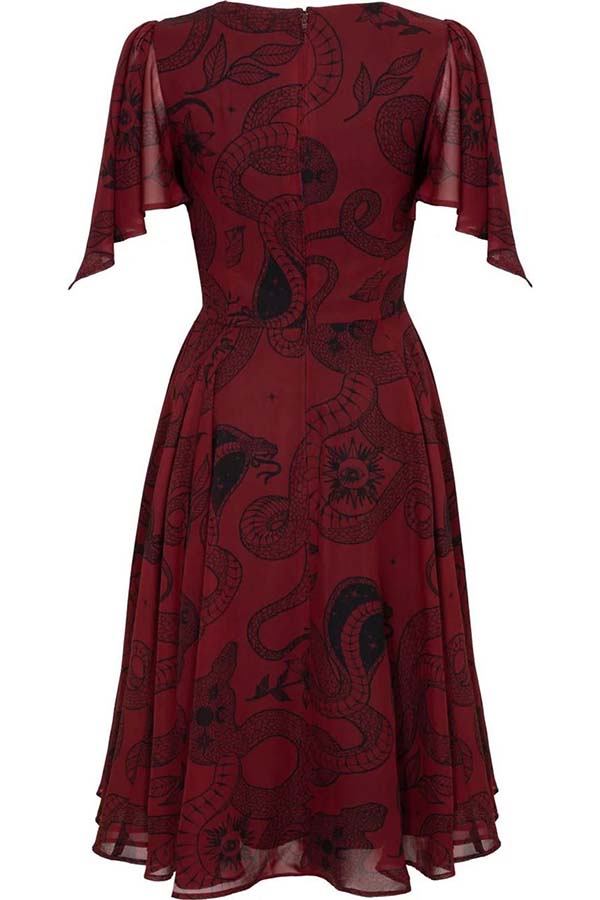 Venom [Burgundy] | MIDI DRESS
