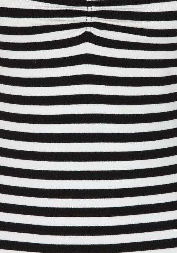 Warlock [Black/White] | TOP - Beserk - all, all clothing, all ladies, all ladies clothing, aug20, black, black and white, clickfrenzy15-2023, clothing, costume, discountapp, edgy, fp, goth shirt, goth tshirt, halloween shirt, hell bunny, ladies, ladies clothing, ladies shirt, ladies tee, ladies top, ladies tshirt, long sleeve shirt, plus size, shirt, stripe, striped, stripes, stripey, tees and shirts, tshirt, tshirts and tops, women, womens shirt, womens tee, womens top, womens tshirt