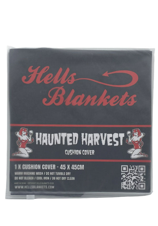 Haunted Harvest [Black/Grey] | CUSHION COVER