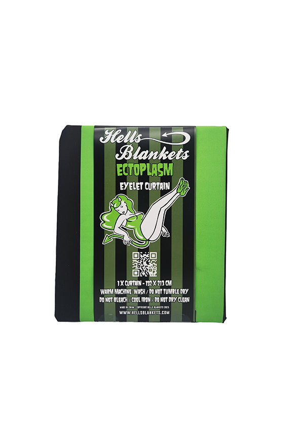Ectoplasm [Green/Black] [Eyelet] | BLACKOUT CURTAIN