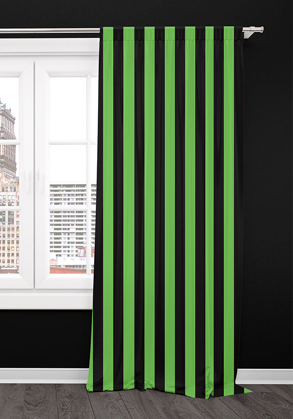 Ectoplasm [Green/Black] [Rod Pocket] | BLACKOUT CURTAIN