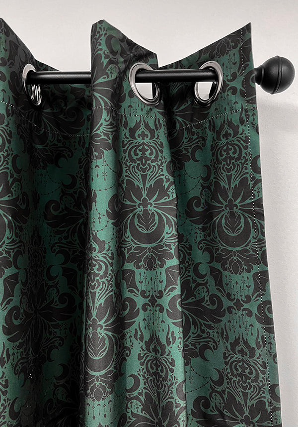 Good Mourning [Green/Black] [Eyelet] | BLACKOUT CURTAIN