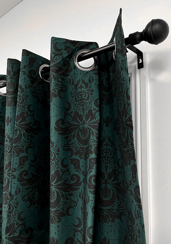 Good Mourning [Green/Black] [Eyelet] | BLACKOUT CURTAIN