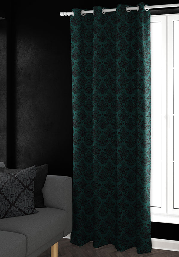 Good Mourning [Green/Black] [Eyelet] | BLACKOUT CURTAIN