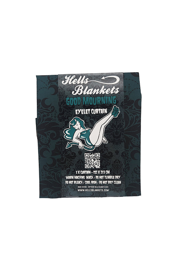 Good Mourning [Green/Black] [Eyelet] | BLACKOUT CURTAIN