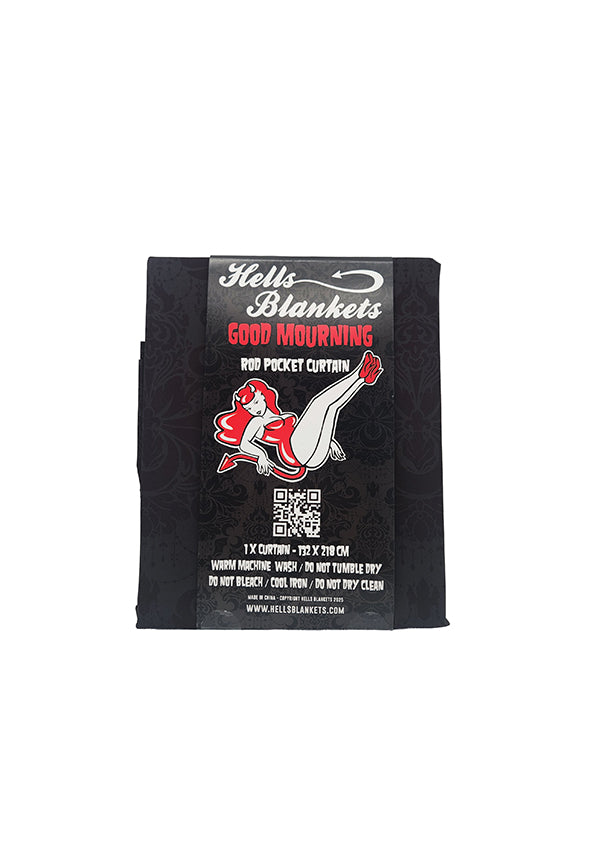 Good Mourning [Black] [Rod Pocket] | BLACKOUT CURTAIN