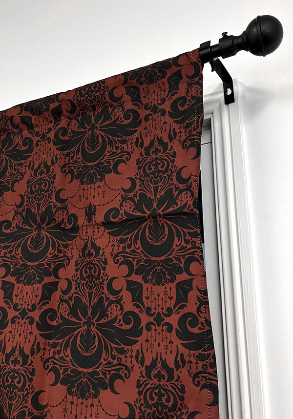 Good Mourning [Sienna/Black] [Rod Pocket] | BLACKOUT CURTAIN