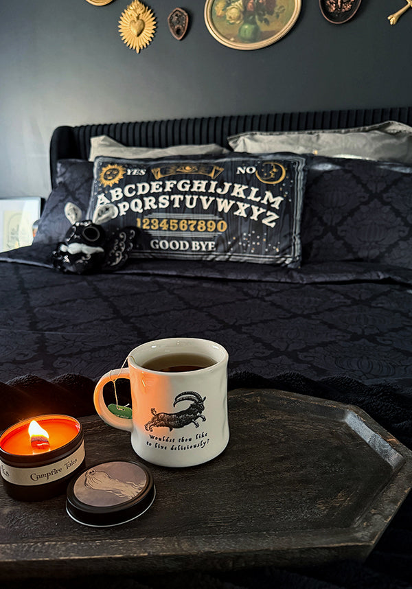 Haunted Harvest [Black/Grey] | QUILT SET [QUEEN]