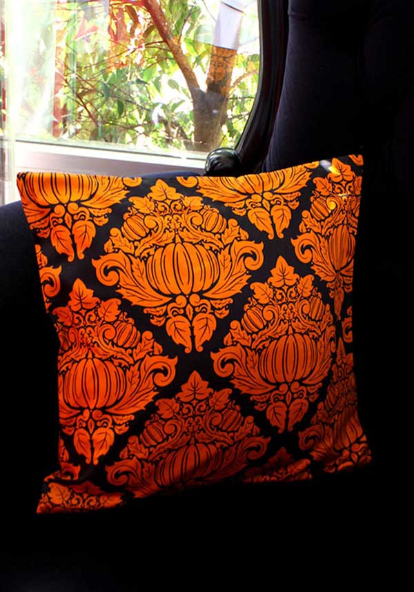 Haunted Harvest [Black/Orange] | CUSHION COVER