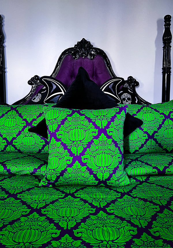 Haunted Harvest [Green/Purple] | CUSHION COVER