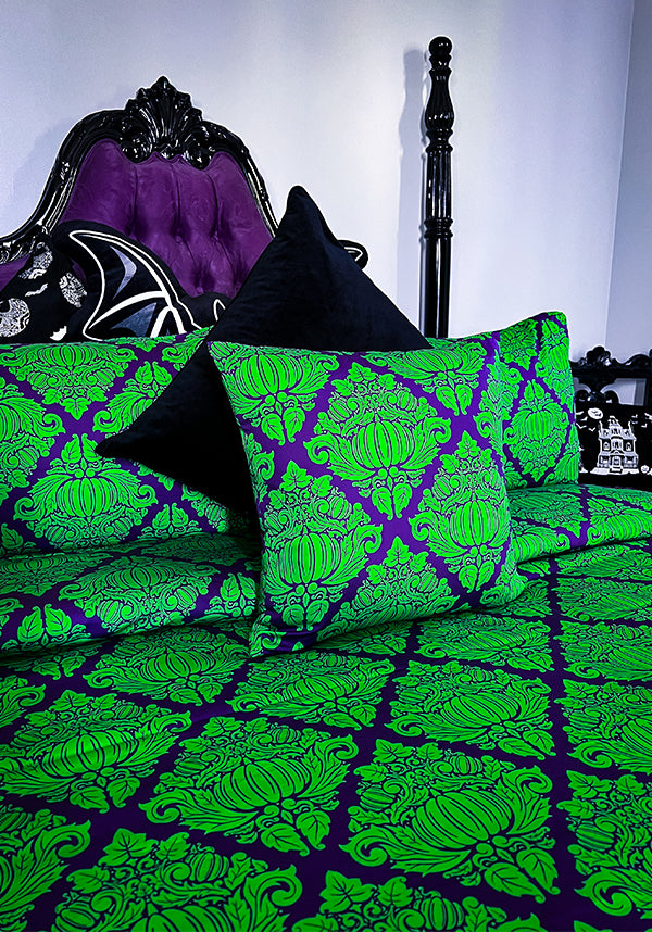 Haunted Harvest [Green/Purple] | CUSHION COVER