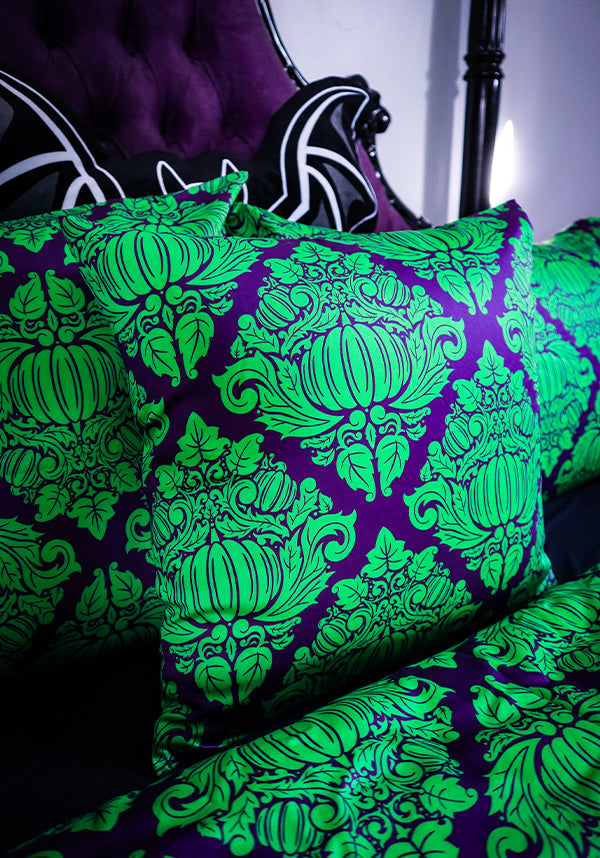 Haunted Harvest [Green/Purple] | CUSHION COVER