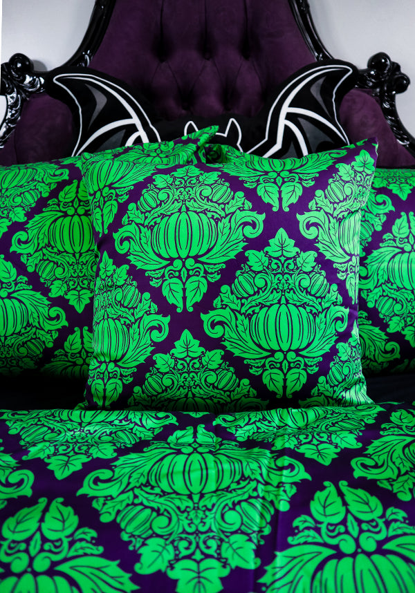 Haunted Harvest [Green/Purple] | CUSHION COVER