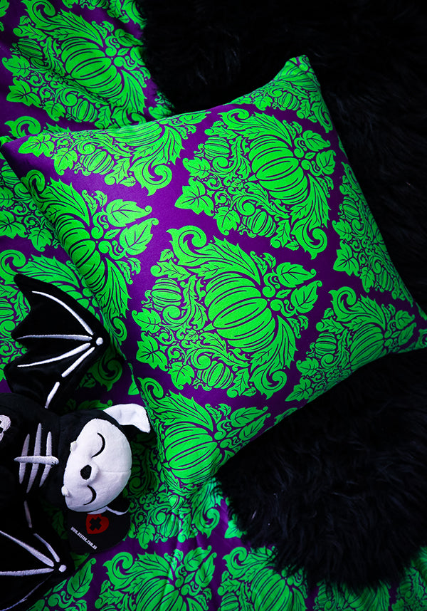 Haunted Harvest [Green/Purple] | CUSHION COVER