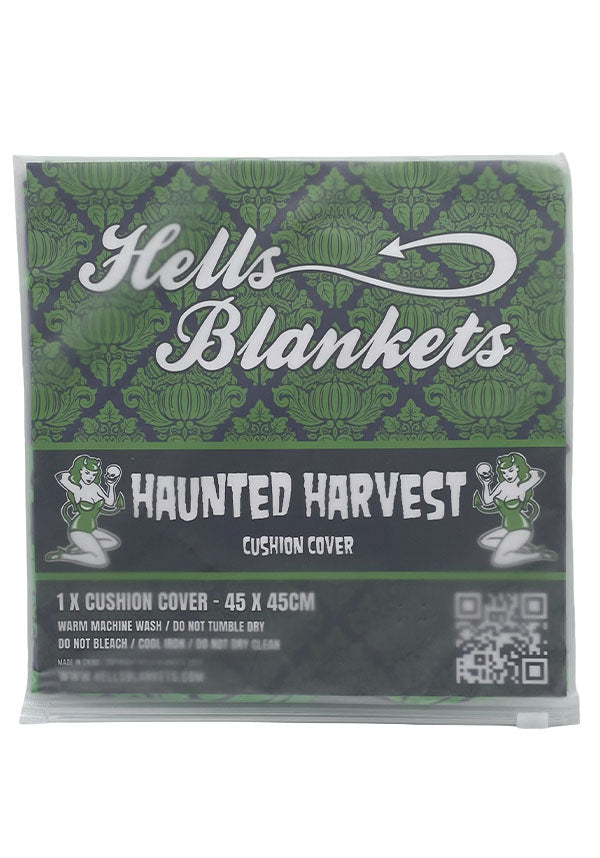 Haunted Harvest [Green/Purple] | CUSHION COVER