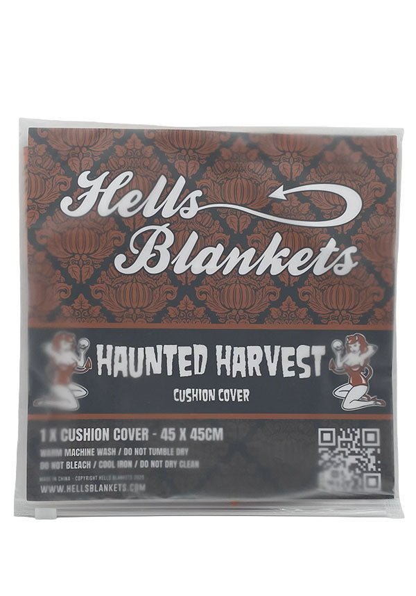 Haunted Harvest [Black/Orange] | CUSHION COVER