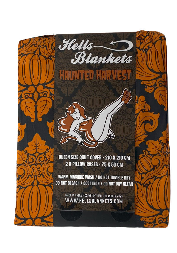 Haunted Harvest [Black/Orange] | QUILT SET