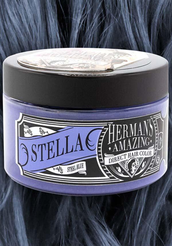 Stella Steel Blue | HAIR COLOUR - Beserk - all, clickfrenzy15-2023, cosmetics, dec17, discountapp, dye, fp, grey, hair, hair colour, hair dye, hair dyes, hair grey, hair silver, hermans colour, hermans hair colour, labelvegan, silver, vegan