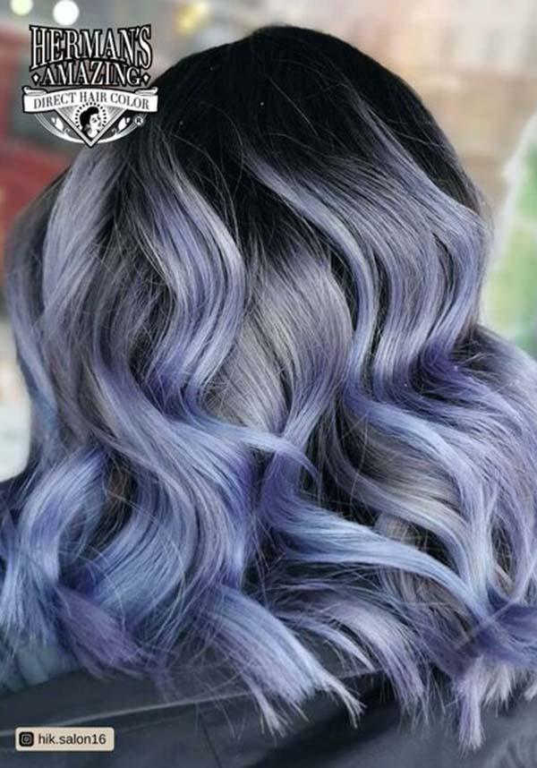 dark grey blue hair